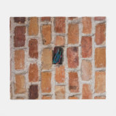 Braunziegelmauer Fleecedecke (Vorderseite (Horizontal))