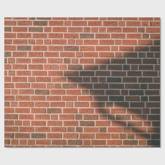 Braunziegelmauer Geschenkpapier (Flach)