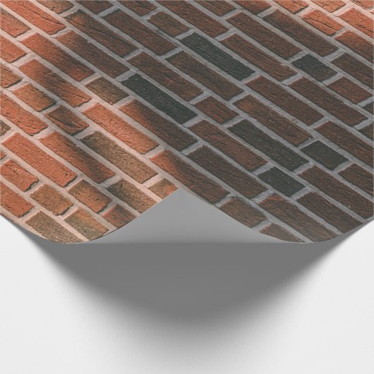 Braunziegelmauer Geschenkpapier (Ecke)