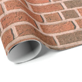 Braunziegelmauer Geschenkpapier (Rolleneckpunkt)
