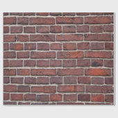 Braunziegelmauer Geschenkpapier (Flach)