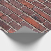 Braunziegelmauer Geschenkpapier (Ecke)