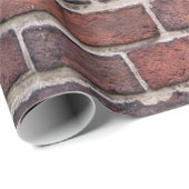 Braunziegelmauer Geschenkpapier (Rolleneckpunkt)