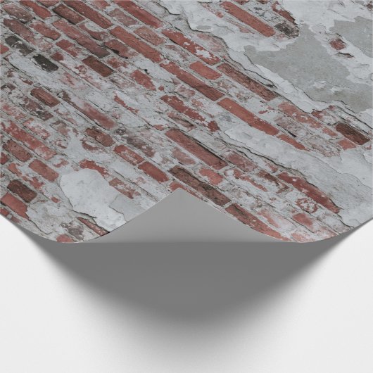 Braunziegelmauer Geschenkpapier (Ecke)