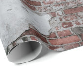 Braunziegelmauer Geschenkpapier (Rolleneckpunkt)