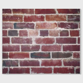 Braunziegelmauer Geschenkpapier (Flach)