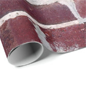 Braunziegelmauer Geschenkpapier (Rolleneckpunkt)