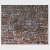 Braunziegelmauer Geschenkpapier (Flach)
