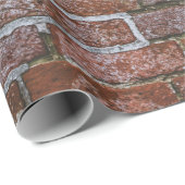 Braunziegelmauer Geschenkpapier (Rolleneckpunkt)