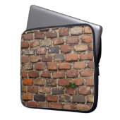 Braunziegelmauer Laptopschutzhülle (Vorderseite Links)
