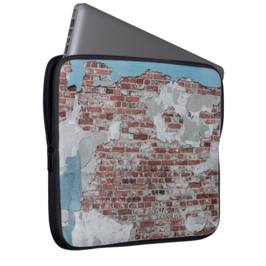 Braunziegelmauer Laptopschutzhülle (Vorne Rechts)