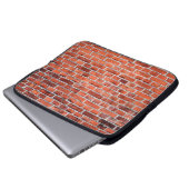 Braunziegelmauer Laptopschutzhülle (Vorne Knopf)
