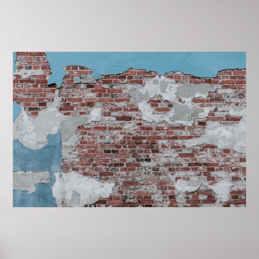Braunziegelmauer Poster (Vorne)