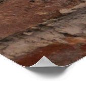 Braunziegelmauer Poster (Ecke)