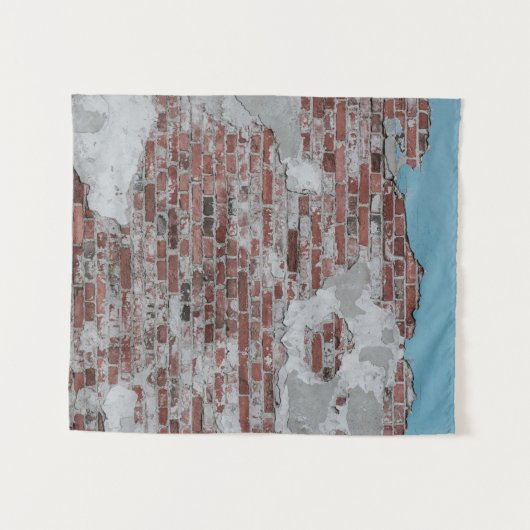 Braunziegelmauer Wandteppich (Vorderseite (Horizontal))