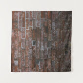 Braunziegelmauer Wandteppich (Vorderseite (Horizontal))