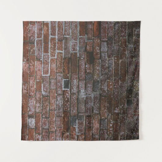 Braunziegelmauer Wandteppich (Vorderseite (Horizontal))