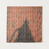 Braunziegelmauer Wandteppich (Vorderseite (Horizontal))