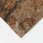 Braunziegelwand Fleecedecke (Ecke)