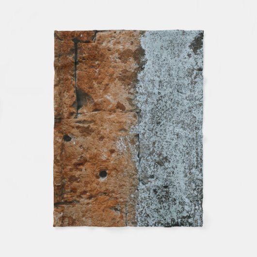 Braunziegelwand Fleecedecke (Vorderseite)