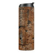 Braunziegelwand Thermosbecher (Nach links gedreht)