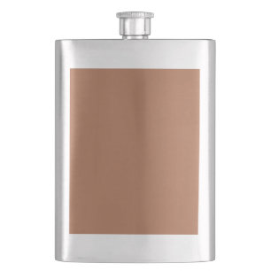 Braunzucker (feste Farbe) Flachmann