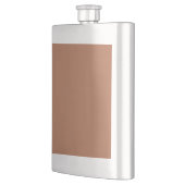 Braunzucker (feste Farbe) Flachmann (Links)