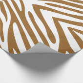 Braunzucker-Neutral-Zebra Geschenkpapier (Ecke)
