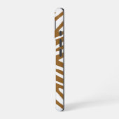 Braunzucker-Neutral-Zebra iPhone 16 Hülle (Linke Seite)
