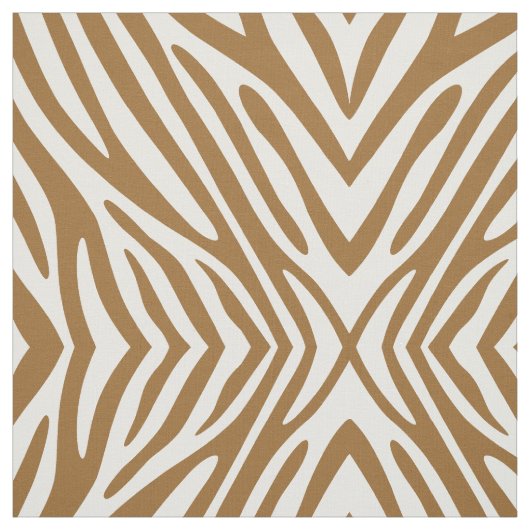 Braunzucker-Neutral-Zebra Stoff (Muster)