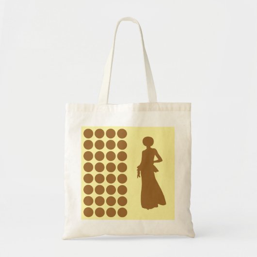 Braunzucker-neutrale Punkte Mode-Silhouette Tragetasche (Vorne)