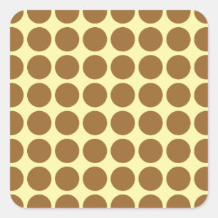 Braunzucker-neutrale Punkte Quadratischer Aufkleber