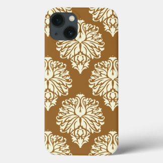 Braunzucker Südliche Hütte Damask iPhone 13 Hülle