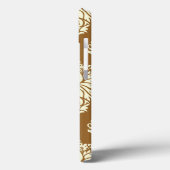 Braunzucker Südliche Hütte Damask Case-Mate iPhone Hülle (Rückseite / Links)