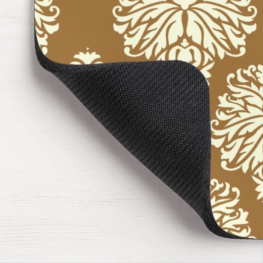 Braunzucker Südliche Hütte Damask Mousepad (Ecke)