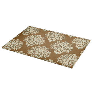 Braunzucker Südliche Hütte Damask Schneidebrett