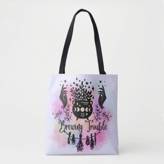 Brauprobleme: Mischous Witchy Design Tasche (Vorderseite)