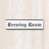 Brausaal Türschild (Vorderseite )