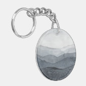 Brausendes graues Tal Schlüsselanhänger (Vorderseite links)