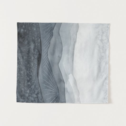 Brausendes graues Tal Wandteppich (Vorderseite (Horizontal))