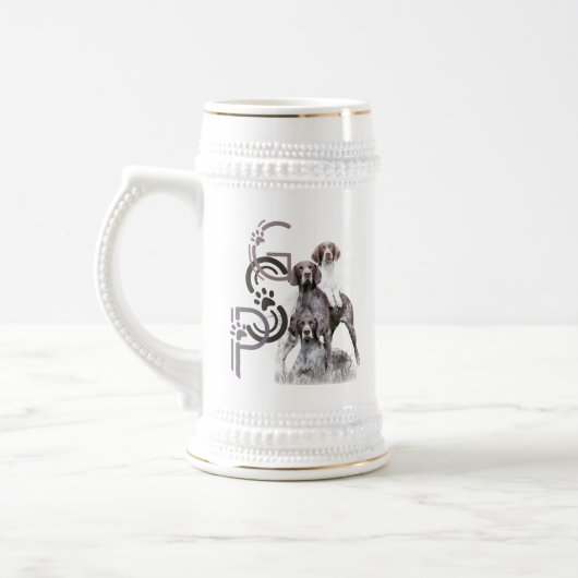 Braustein Deutsche Kurzhaarige Pointer Bierglas (Links)