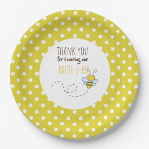 Braut 2 BEE Niedlich Gelbe Hochzeit oder Brautpart Pappteller