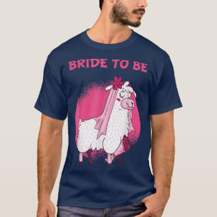 Braut-Alpaka-Llama-Hochzeit-Junggesellinnenabschie T-Shirt