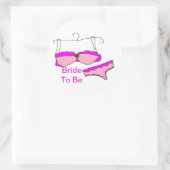 Braut als Aufkleber (Tasche)