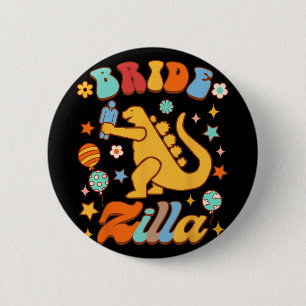 Braut als Brautdusche Bachelorette Bride Button