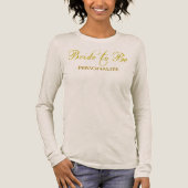 Braut als Hochzeitsbridal Tri-Blend Shirt (Vorderseite)