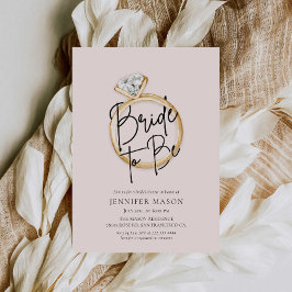 Braut als modernes Brautparty Einladung