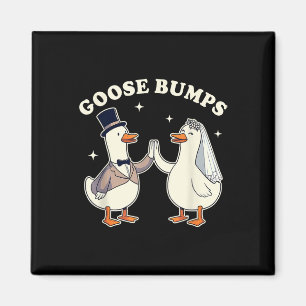 Braut & Amp; Bräutigam, um eine Alberne Gänseeheih Magnet