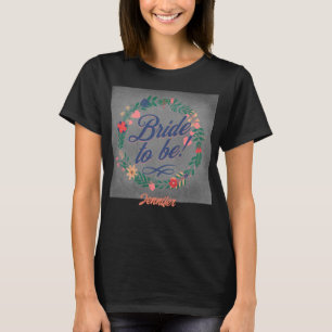 Braut. Anpassbarer Name T-Shirt