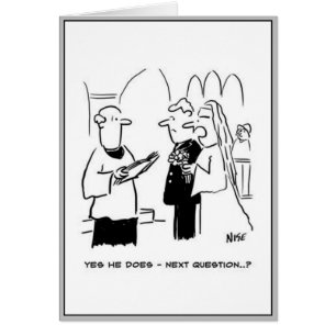 Braut antwortet wird schwach.